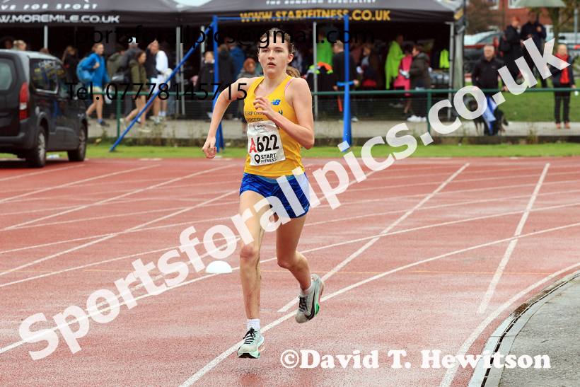 Womens Under-17s 2025 Northern Athletics Autumn Road Relays, Leigh, Lancashire. Photo: David T. Hewitson/Sports for All Pics